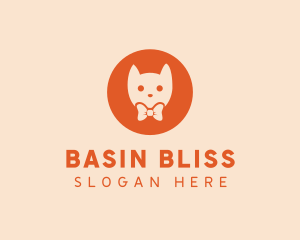 Orange Kitty Cat logo design