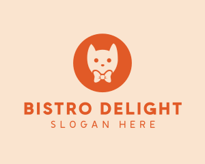 Orange Kitty Cat logo design