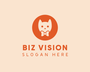 Orange Kitty Cat logo design