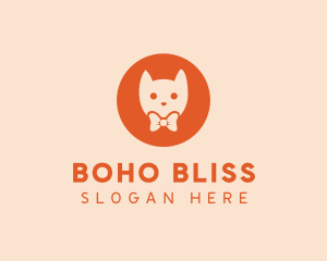 Orange Kitty Cat logo design