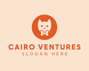 Orange Kitty Cat logo design