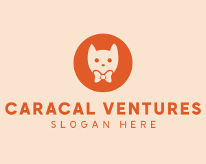 Orange Kitty Cat logo design