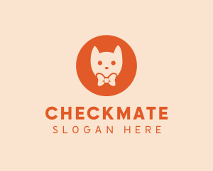 Orange Kitty Cat logo design