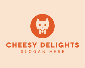 Orange Kitty Cat logo design