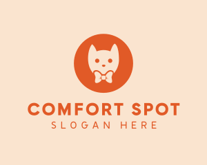 Orange Kitty Cat logo design