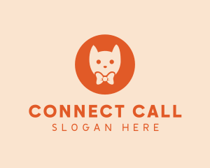 Orange Kitty Cat logo design