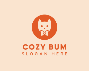 Orange Kitty Cat logo design