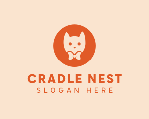 Orange Kitty Cat logo design