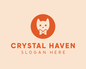 Orange Kitty Cat logo design