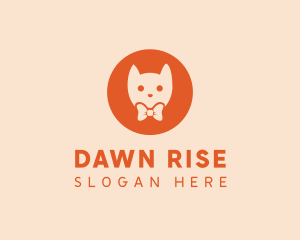 Orange Kitty Cat logo design