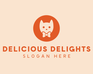 Orange Kitty Cat logo design