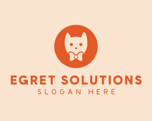 Orange Kitty Cat logo design