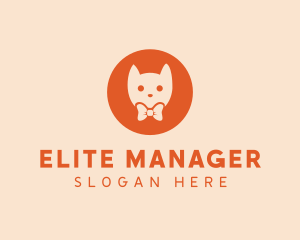 Orange Kitty Cat logo design