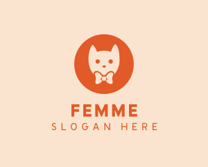 Orange Kitty Cat logo design