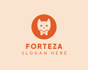 Orange Kitty Cat logo design