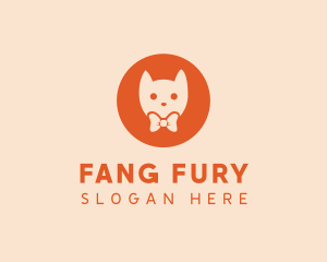 Orange Kitty Cat logo design