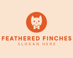 Orange Kitty Cat logo design