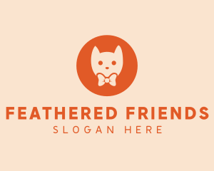 Orange Kitty Cat logo design