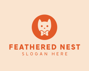 Orange Kitty Cat logo design