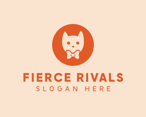 Orange Kitty Cat logo design