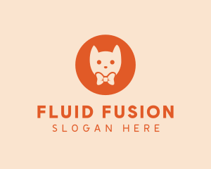 Orange Kitty Cat logo design