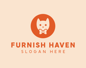 Orange Kitty Cat logo design