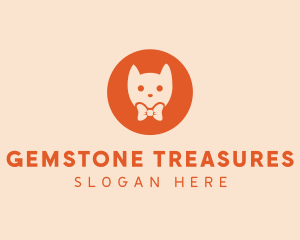 Orange Kitty Cat logo design