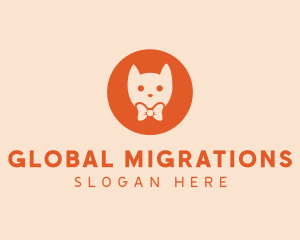 Orange Kitty Cat logo design