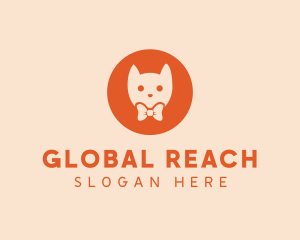 Orange Kitty Cat logo design