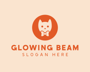 Orange Kitty Cat logo design