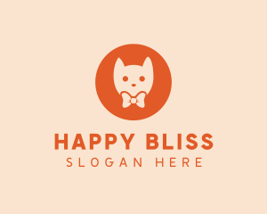 Orange Kitty Cat logo design