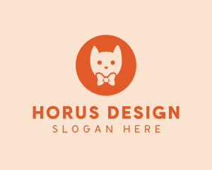 Orange Kitty Cat logo design