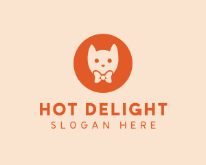 Orange Kitty Cat logo design