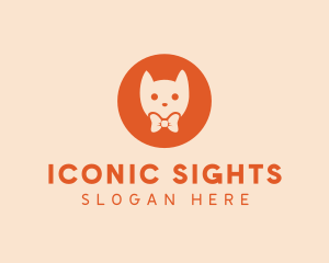 Orange Kitty Cat logo design