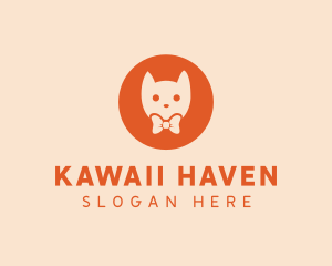 Orange Kitty Cat logo design