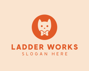 Orange Kitty Cat logo design