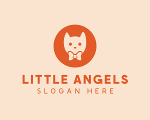 Orange Kitty Cat logo design