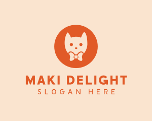 Orange Kitty Cat logo design