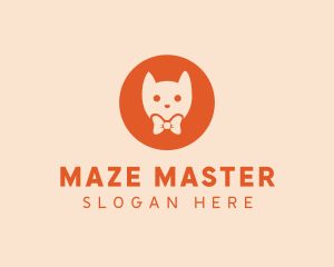 Orange Kitty Cat logo design