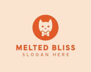 Orange Kitty Cat logo design