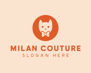 Orange Kitty Cat logo design