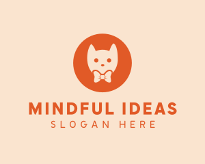 Orange Kitty Cat logo design