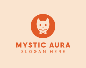 Orange Kitty Cat logo design