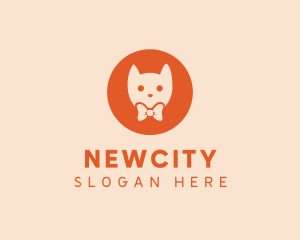 Orange Kitty Cat logo design