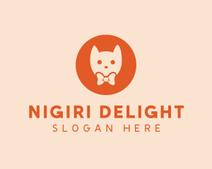 Orange Kitty Cat logo design