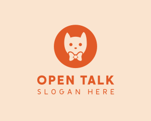 Orange Kitty Cat logo design