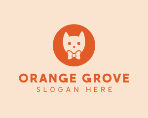 Orange Kitty Cat logo design