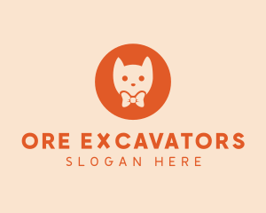 Orange Kitty Cat logo design