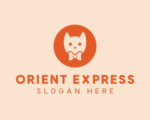 Orange Kitty Cat logo design