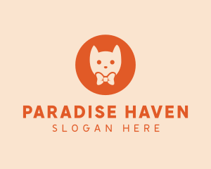 Orange Kitty Cat logo design